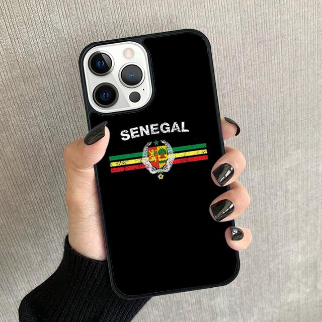 Senegal Flag Phone Case For iPhone 17 Air 16 16e 15 14 plus 11 12 13 Pro max Soft Bumper Shell Cover coque