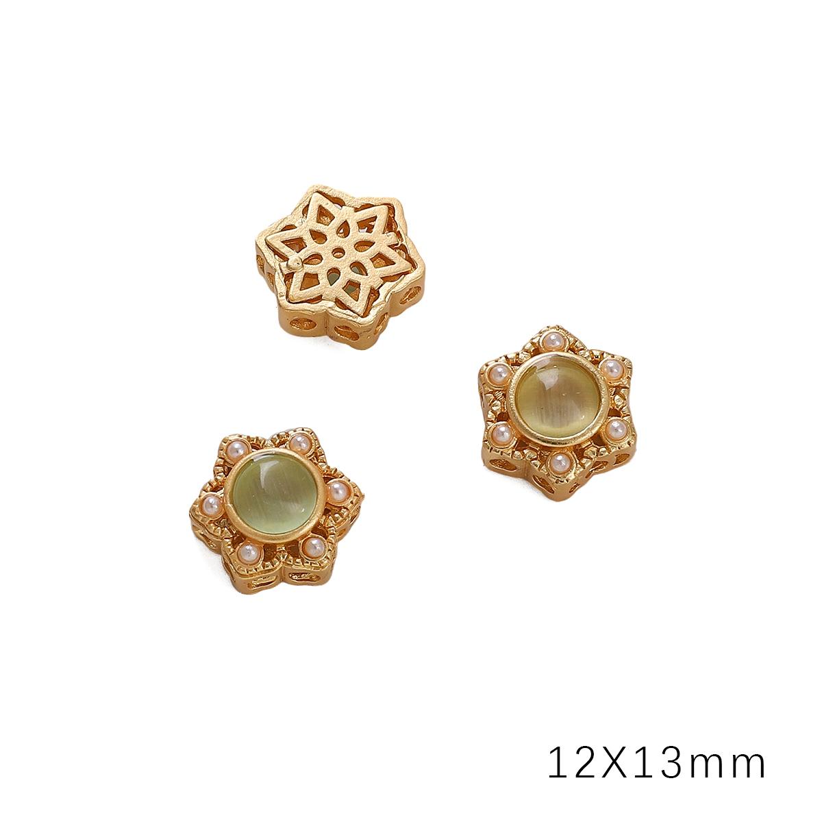 

Медный песок, золото, полая перегородка, бусина для изготовления ювелирных изделий своими руками, аксессуары для рукоделия 12x13mm лорел зеленый