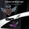 Car Love Window Light LED Decorative Light Creative No Wiring Love Reddish Internet Celebrity Rear Window Emotion Light