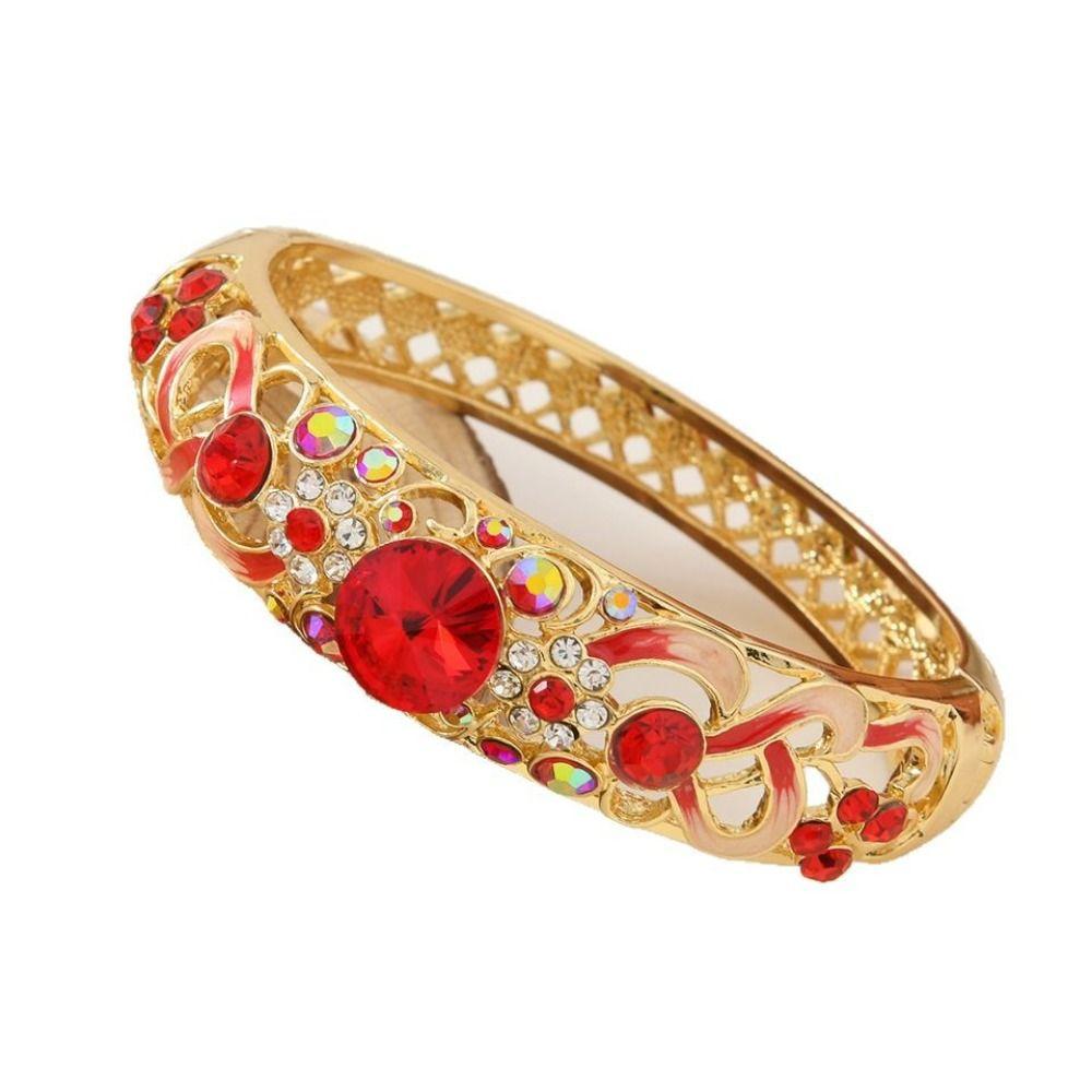 Chinese Beijing Cloisonne Bracelet Traditional Vintage Ethnic Bangles  Jewelry