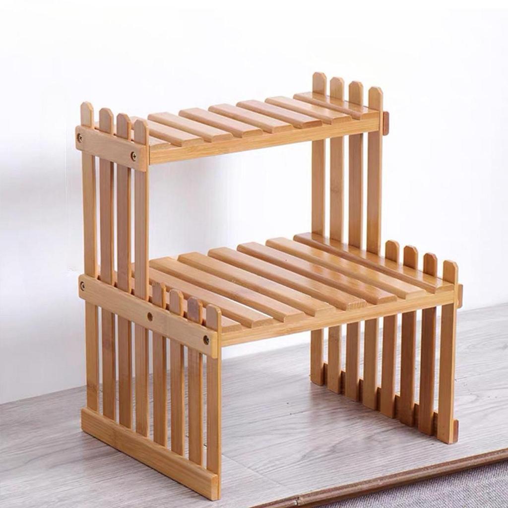Tabletop Flower Pot Holder Decor Display Rack for Countertop Kitchen Balcony 2