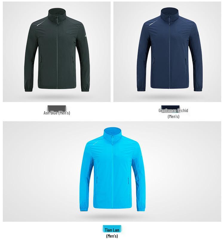 Couples' Plus Size Windbreaker: Lightweight Spring/Fall Outdoor Shell with Sun Protection & Waterproof Features
