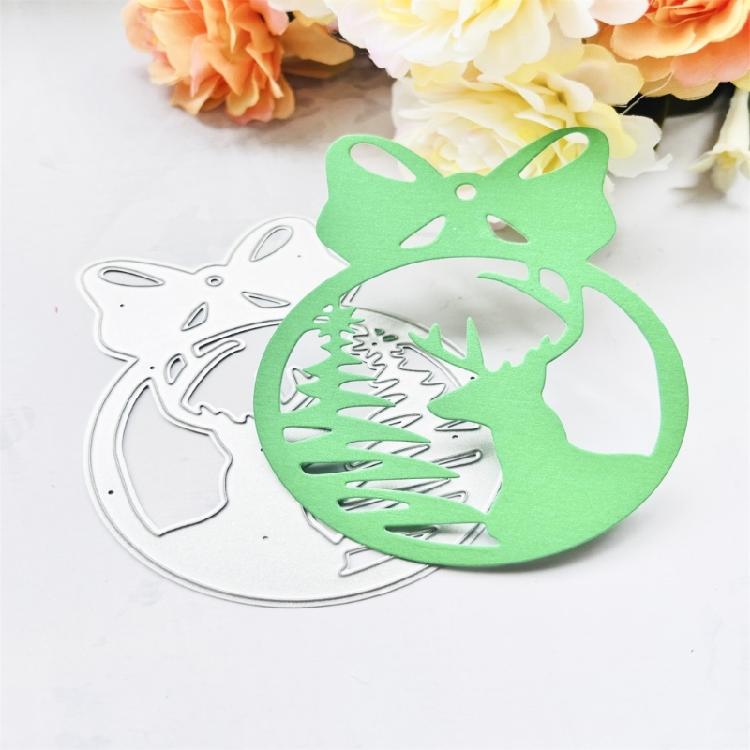 Metal Die Cuts Deer Tree Embossing Template Stencil Scrapbooking for Card Mold