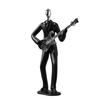 Minimalist Black Resin Figurines, Modern Abstract Musician & Golfer Statues, Luxury Home Decor for Living Room TV Stand Entryway Wine Cabinet, Unique