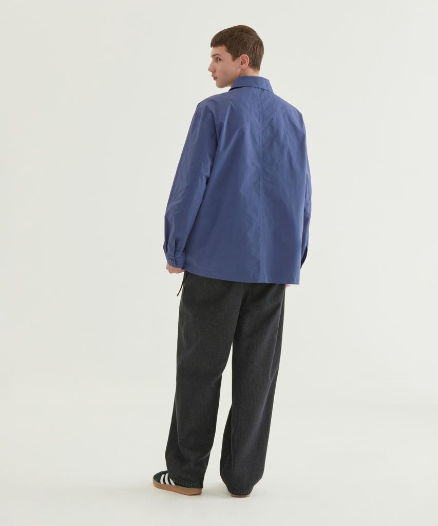 COVERNAT Garment Washed Coverall Jacket Charcoal