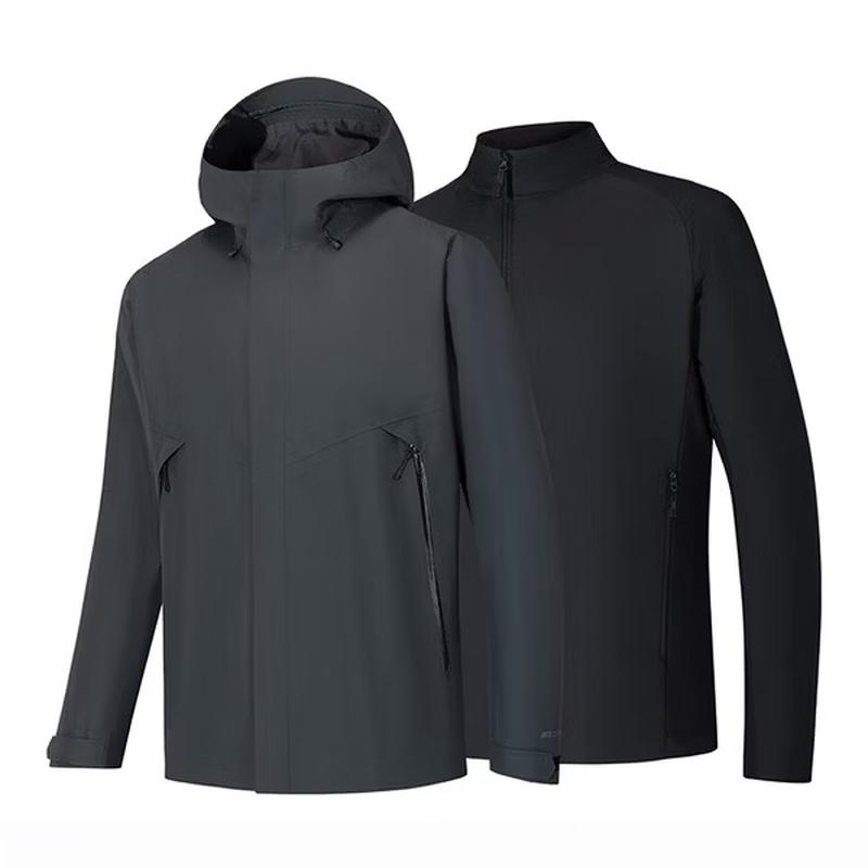 Anta Men's 3-in-1 Waterproof Hooded Jacket