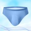 Summer Ultra-Thin Ice Silk Sexy Men Briefs Translucent Low-rise Seamless 3D U Convex