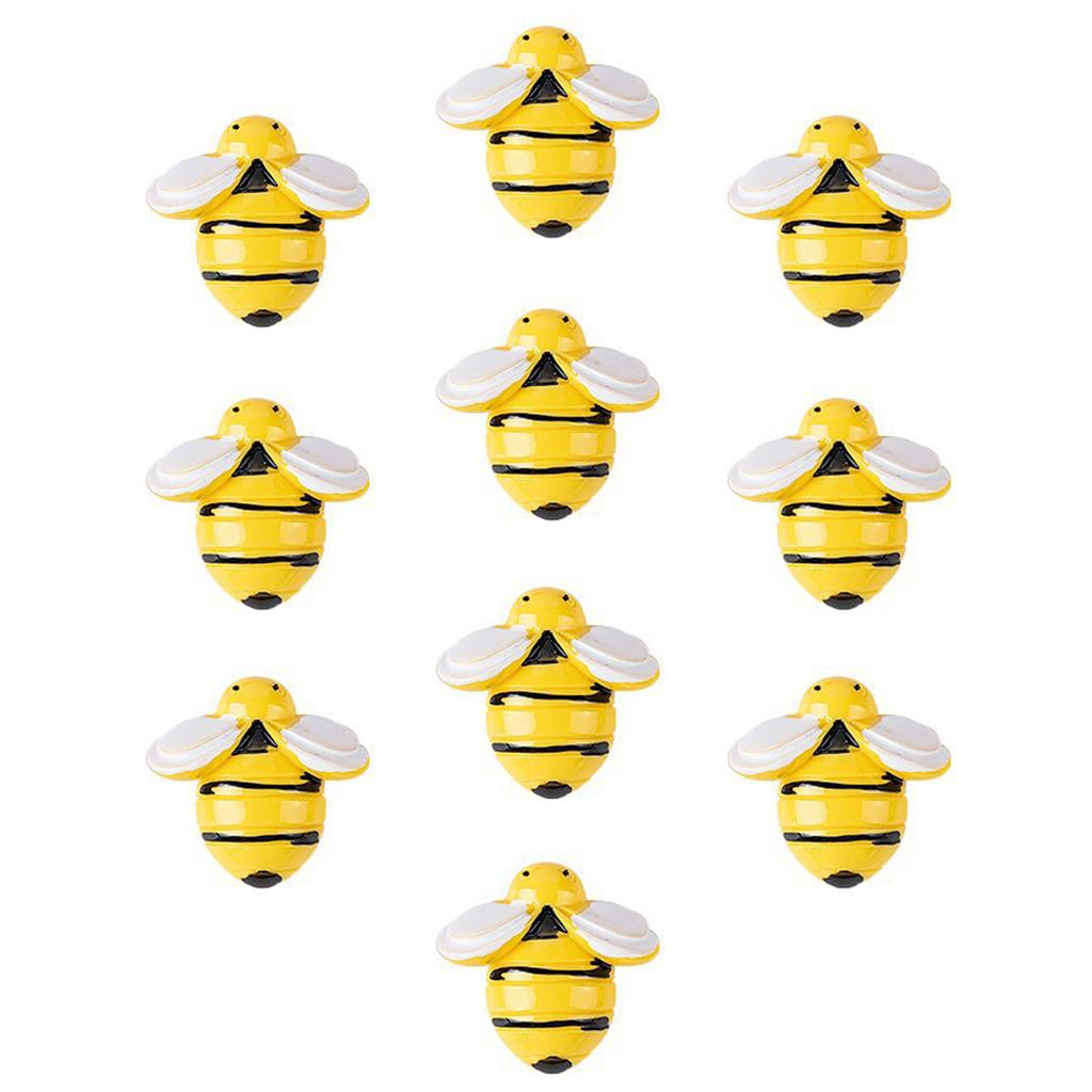 Nydelig Applikasjon av Tegneserie-Honningbie i Resin Håndlaget Håndverksprosjekt Pannebånd Sko Flatback Patch Selvklebende Tilbehør