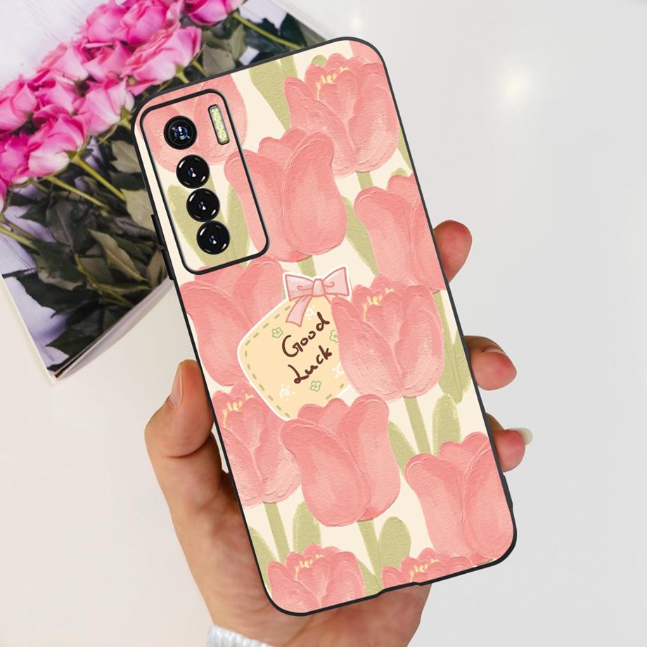 For Tecno Camon 17 Pro / Camon17 CG6 CG8 Case Cute Cartoon Dragon Astronaut Pattern Luxury Soft Silicon Phone Bumper Back Cover