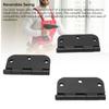 Rounded Door Hinges 3.5 Inch 5/8 Radius Matte Black Exterior Interior Door Hinges for Doors Office Bed Room Outdoor Window Construction Hardware