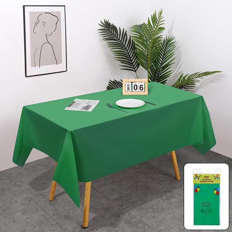 Peva Thickened Disposable Tablecloth With Dustproof And Oilproof Surface For Events And Decor