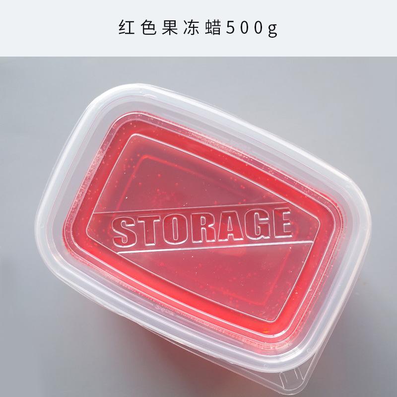 500g Jelly Wax Crystal Clear Smokeless Odorless Long Burning Time for Creative Art Candles Home Decoration Decompression Toys