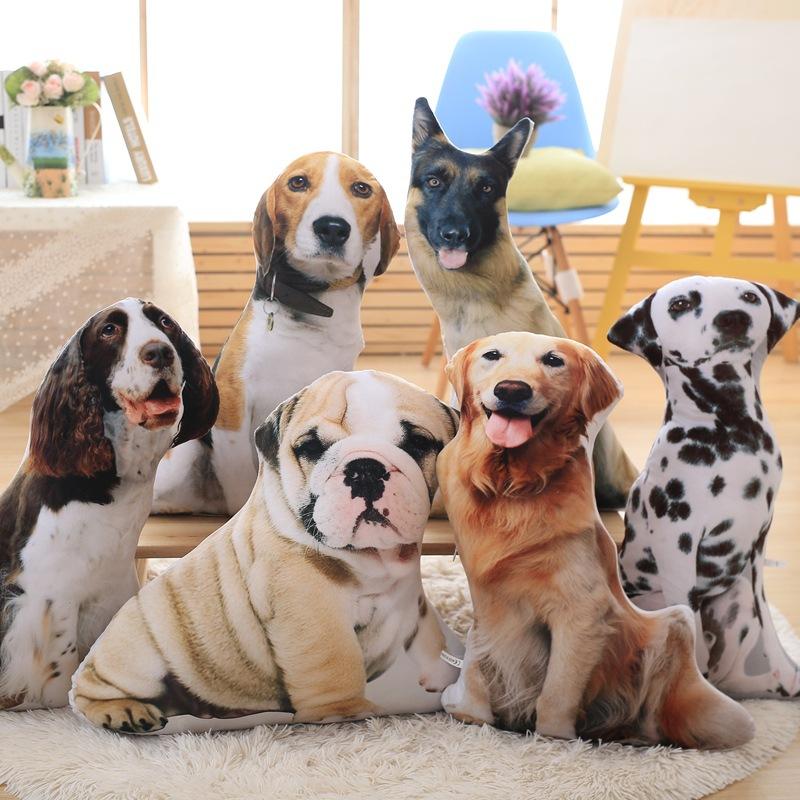 3d Simulated Dog Pillow Animal Doll Creative Doll Cute Sleeping Doll Husky Plush Toy