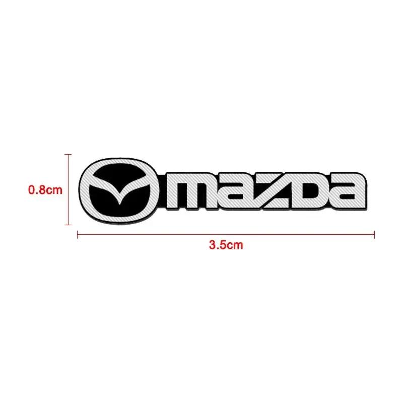2/4Pcs Car Audio Decorate 3D Aluminum Badge Emblem Sticker for Mazda 2 3 4 5 6 7 8 ATENZA Axela 5 6 323 CX4 MX3 MX5 RX8 CX6 CX5 FF26