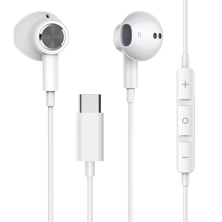2023 Price Type C Clear Sound Wired Headphones In-Ear With Mic for Iphone 15