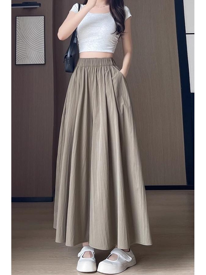 Summer Women's Plus Size Breathable A-Line Wide-Leg Culottes