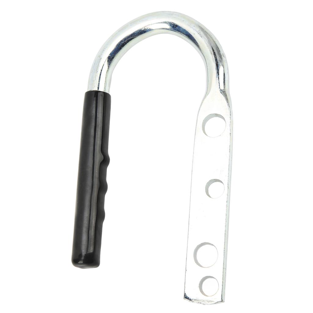 Trailer Coupler Lift Handle Galvanized Steel Rubber Tongue Handle for RV Caravan Boat