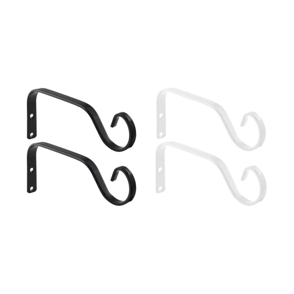 2Pcs Plant Hangers Heavy Duty Durable Iron Hanging Plant Brackets for Bird Feeders Flower Baskets Outdoor Flower Pot Planters