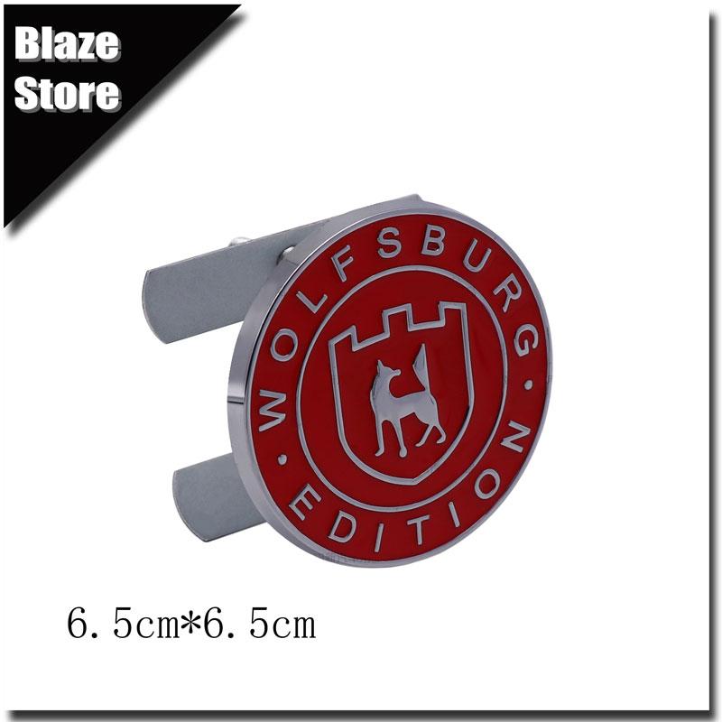 3D Metall Auto Karosserie Kühlergrill Plakette WOLFSBURG EDITION Emblem Auto Aufkleber Für Polo Golf Santana Passat Käfer Touareg
