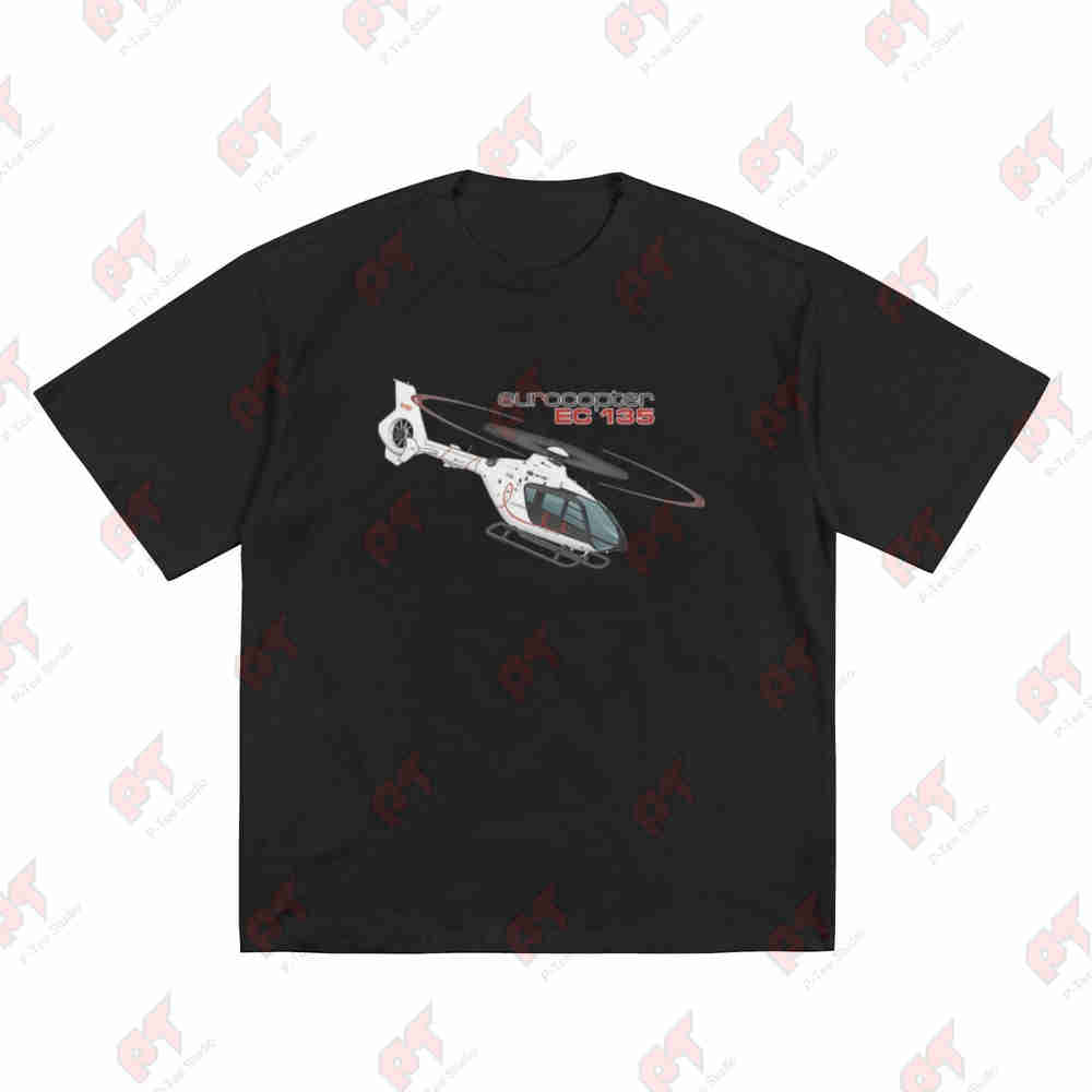 Eurocopter EC Helicopter Short Sleeve Tee  Cotton TShirt