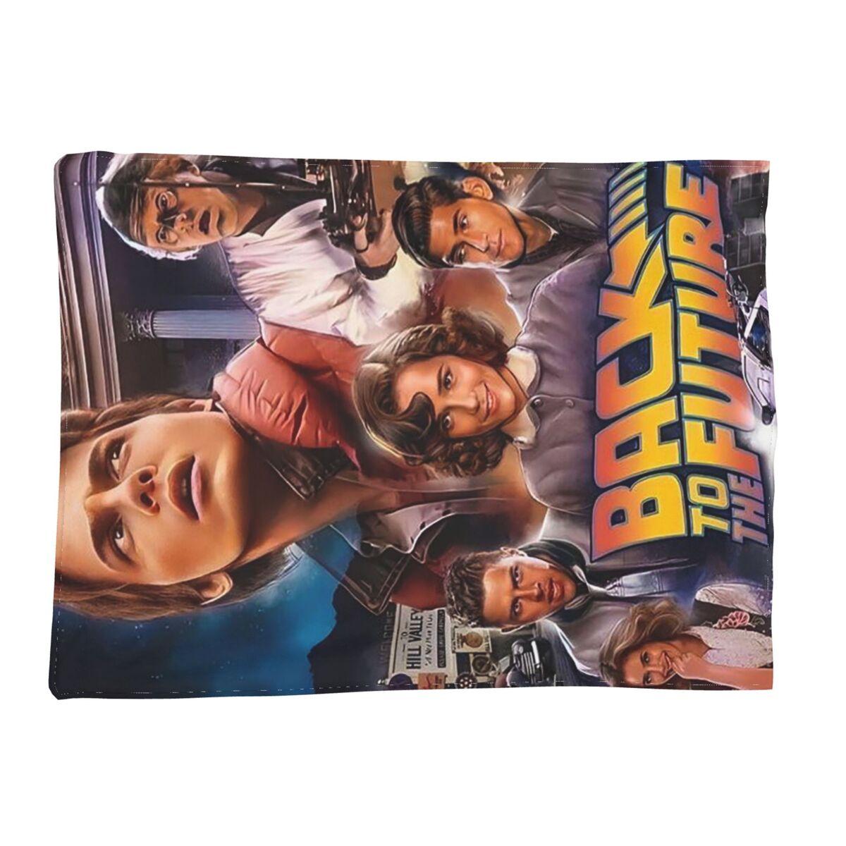 

Flux Capacitor Back To The Future Blankets Soft Warm Flannel Throw Blanket Cover for Bed Living room Picnic Travel Home Sofa 80x120cm