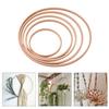 Wood Floral Hoop Wreath 10Pcs Wood Floral Hoop Rings for Wedding Wreath Wall Hanging Decoration Dream Catcher Art Craft