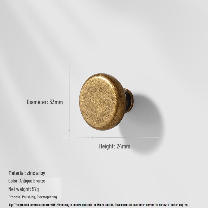 Maniglia per Armadio in Bronzo Retrò Stile Antico per Porte di Cucina e Armadi