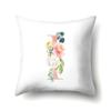 Polyester Pillowcase Home Pink Floral Decorative Print Pillowcase 26 English Letter Cushion Cover