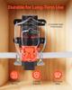 Water Pressure Pump, 12V DC 1.2 GPM (4.5 L/min), 2-Chamber Self-Priming Diaphragm Water Pump with 2 Hose Clamps, 80 PSI Max Pressure, Quiet Operation,