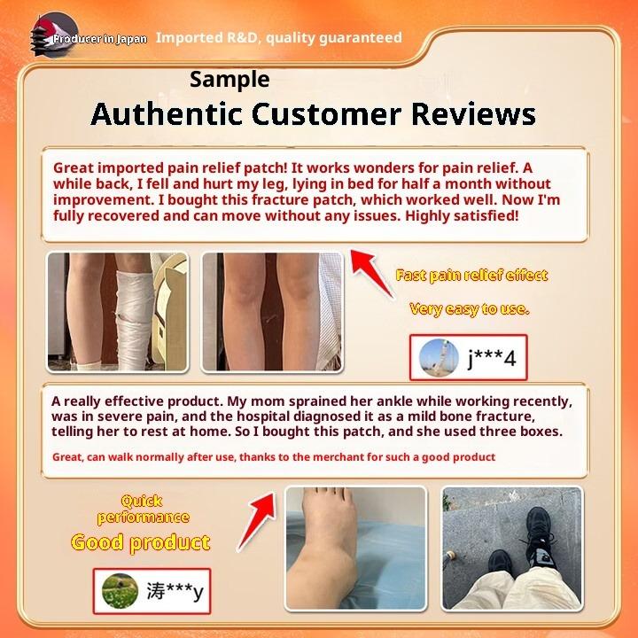 Knochenbruchheilpflaster Fördert die Genesung & Lindert Schmerzen bei Verstauchungen/Verletzungen