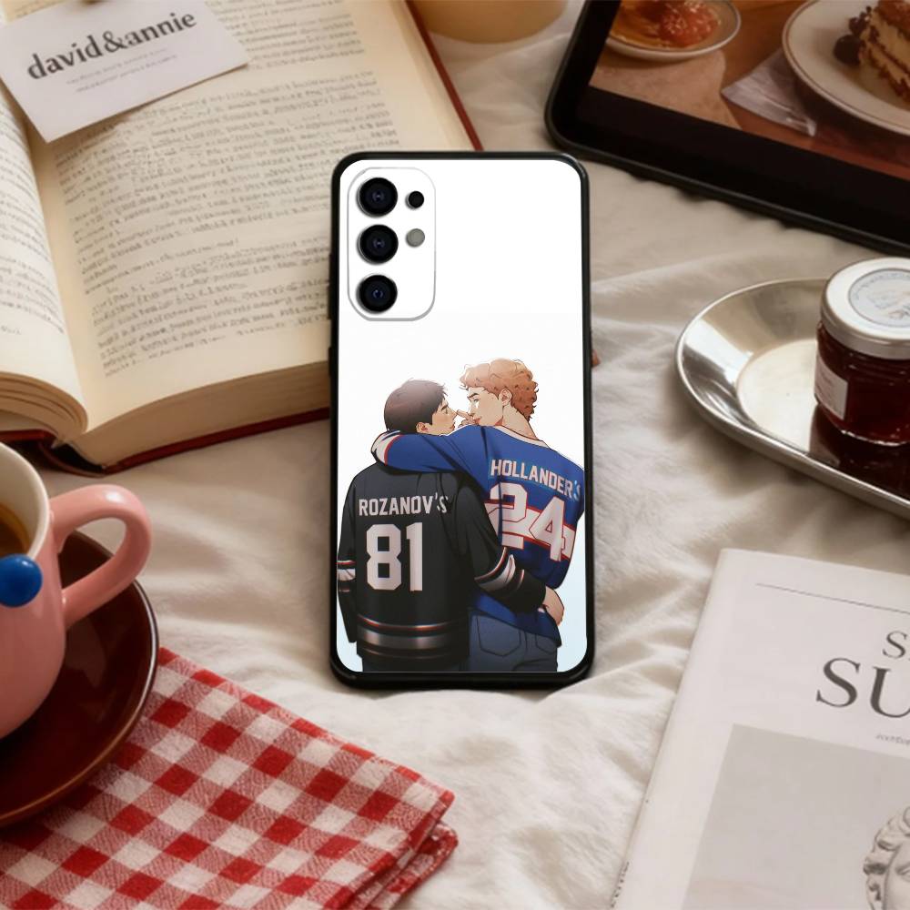 LGBTQ H-Heated R-Rivalry I-Ice Hockey   Phone Case For Samsung S 25,24,23,22,30,21,10,9,Ultra,Plus,Lite,FE,4,5 G Soft Black Case