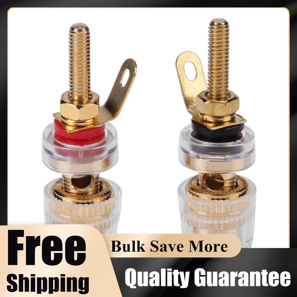 2-20Pcs Brass Crystal Binding Post for Thread Audio Speaker Amplifier Banana Plug 4mm Jack Terminals Connector Easy installat
