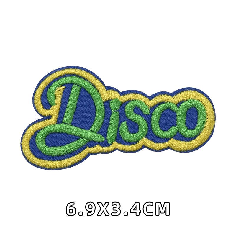 Cartoon Alphabet Embroidery Self-Adhesive Cloth Patch for Clothing Accessories
