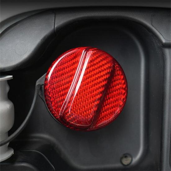 Hard Red Carbon Fiber Car Fuel Tank Cap Sticker Case For Honda Accord Civic