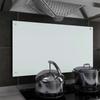 Day and Night - Day and Night Kitchen Splash Protection White Tempered Glass 90x50 Cm
