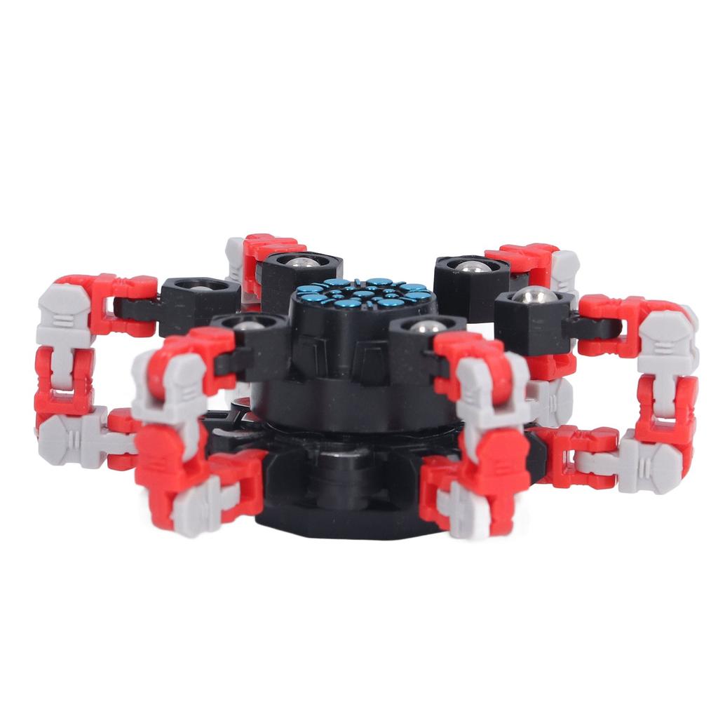 DIY Transformable Fingertip Toy Twisted Deformed Mechanical Stress Relief Toy for Kids AdultsRed