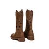 Embroidered Retro Western Cowboy Boots Hollow Summer Thin Boots Women's Summer Breathable Fashion Boots Medium Tube Knight Boots