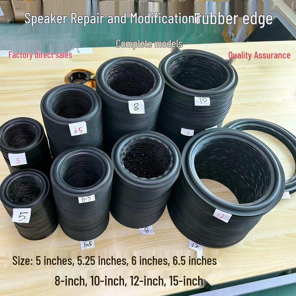 Speaker Rubber Edge Ring for 5, 6, 6.5, 8, 10, 12, 15 Inch Speakers