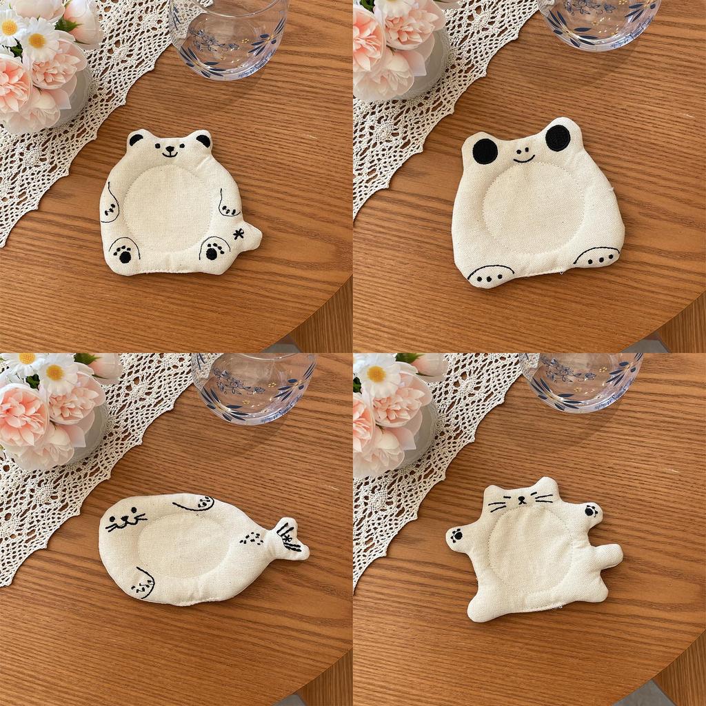 Panda Seal Bear Cat Frog Sealion Plush Mouse Pad With Lazy Sitting Design For Home Office Desk Decor