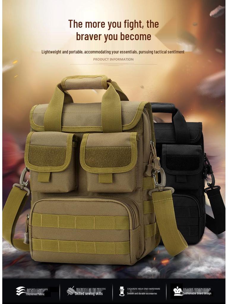 Taktyczny wodoodporny plecak na ramię z kamuflażem, wykonany z nylonu - Wielofunkcyjny, dużej pojemności, podróżny plecak na ramię