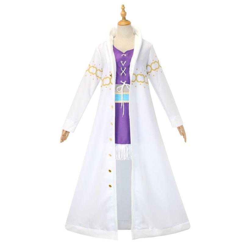 

ONE PIECE Робин Одежда, Куртка с меховым воротником Нико Робин Одежда Полный комплект XXXL