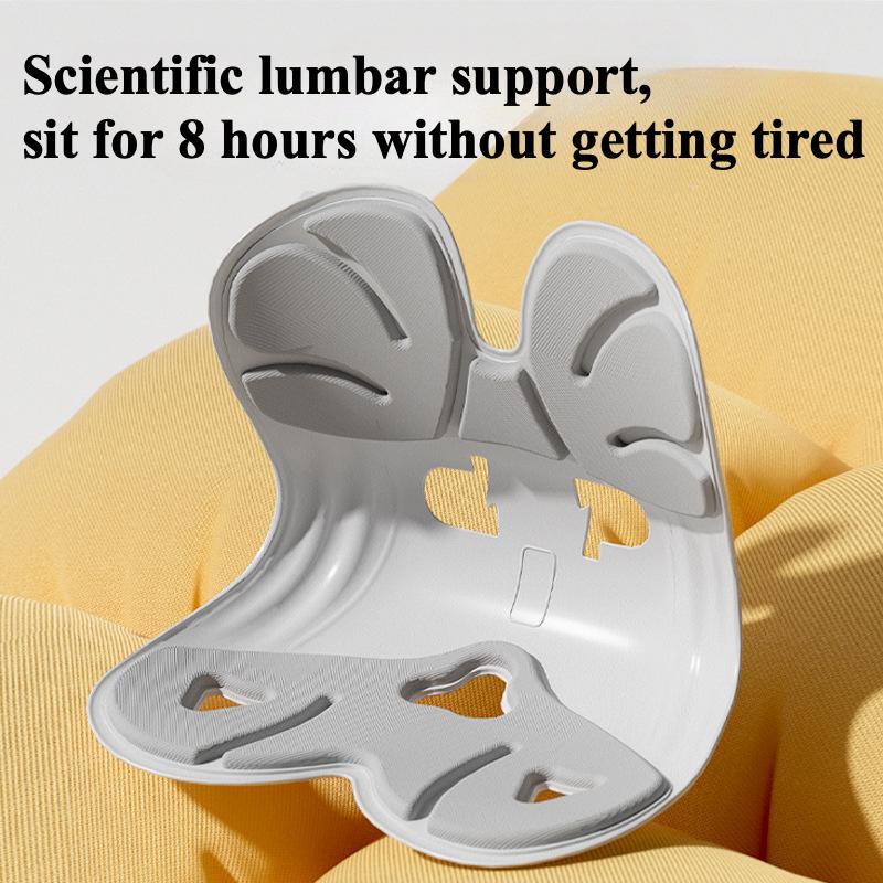 Ergonomic lumbar cushion sitting posture correction chair office sedentary backrest adult lumbar cervical traction device