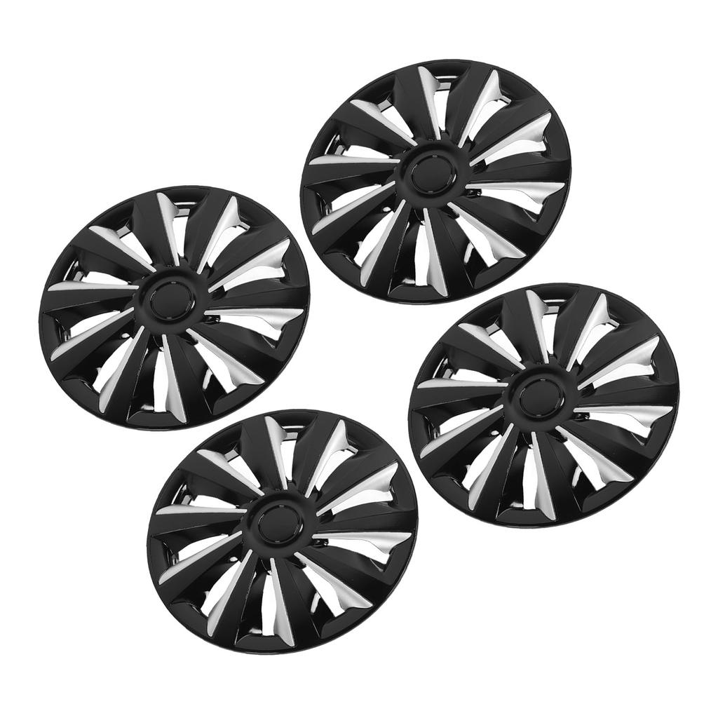 4Pcs Hubcap Wheel Cover Snap On Universal 15in Wheel Rim Cover Exterior Accessories Replacement for