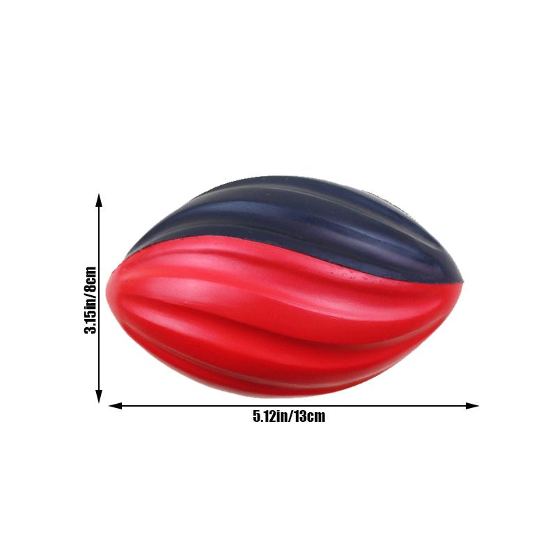 Pu Sponge Elastic Rainbow Rugby Anxiety Relief Sports Toy Foams Jumping Balls Child Portable Comfortable Easy Grip Toys