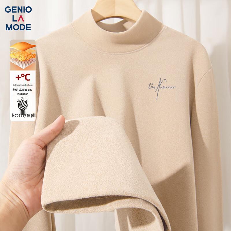 

GENIOLAMODE Men s Warm Half-High Neck Long-Sleeve T-Shirt XL