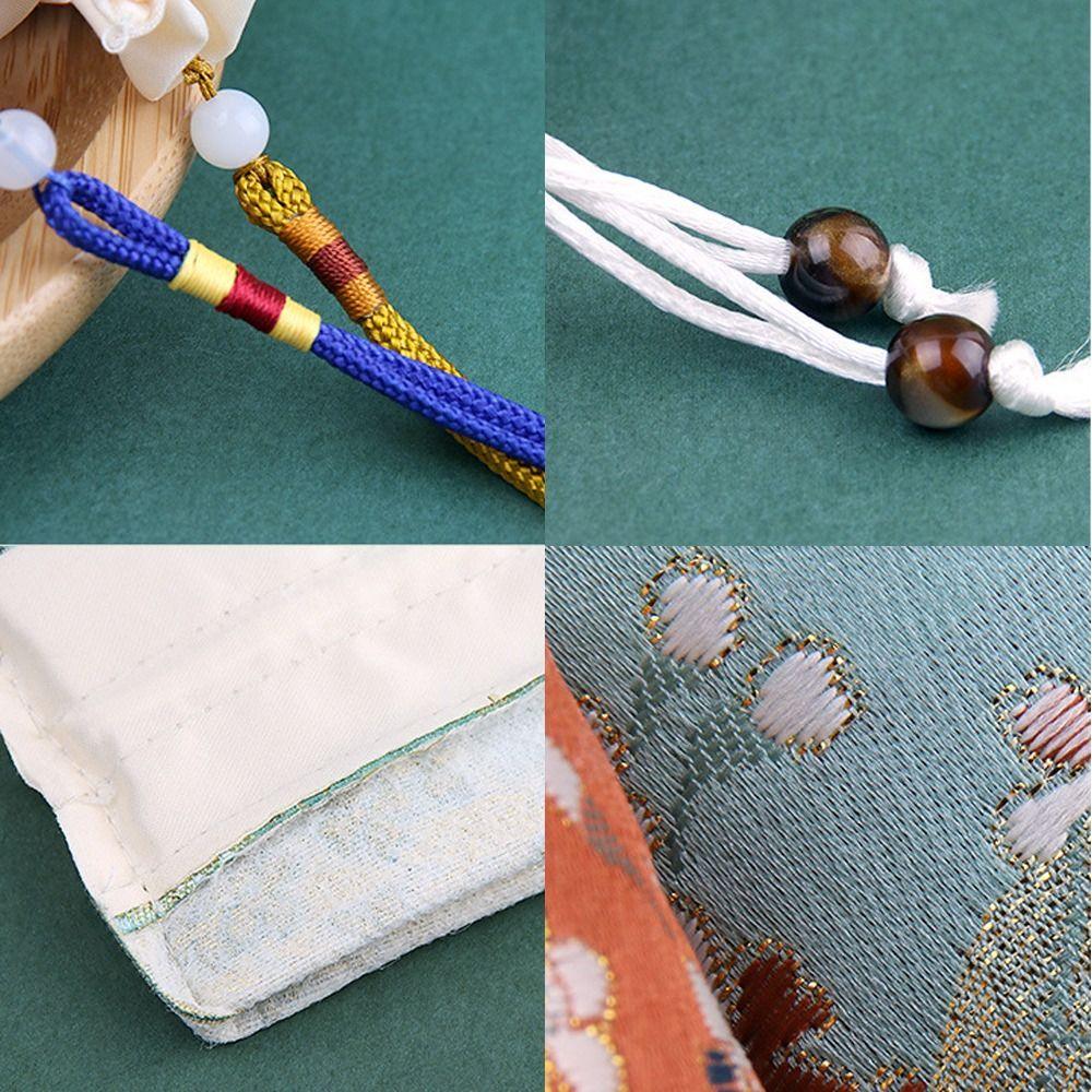 Floral Canvas Ethnic Flower Handbag Mini Coin Purse Chinese Style Sachet Bag  Bedroom Decoration