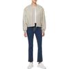 Calvin Klein Solid Color Baseball Collar Minimalist Bomber Jacket Women Jackets Beige 40WL591-PCF