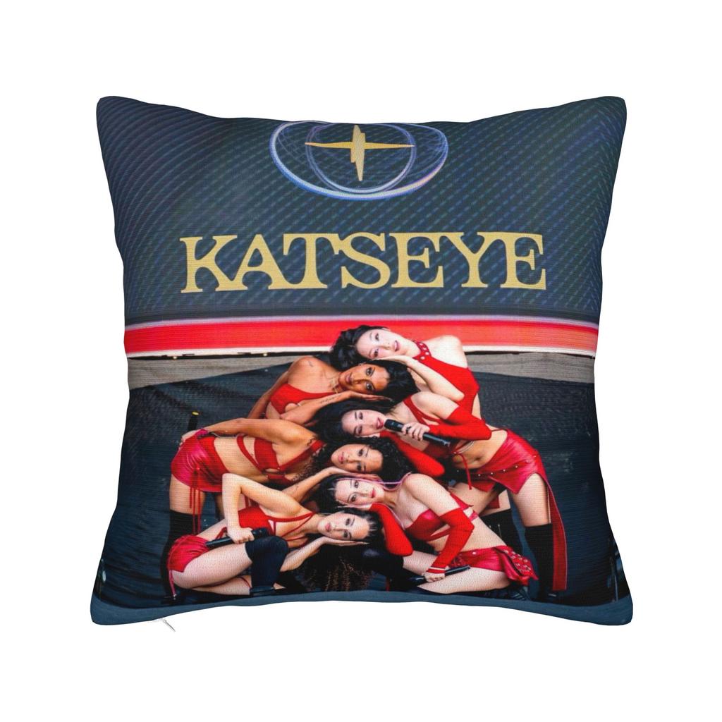 Katseye Kpop Style Mädchen Kissenbezug Kawaii Kissenbezug Bequeme Kissenbezüge Für Büro Auto Heimdekoration