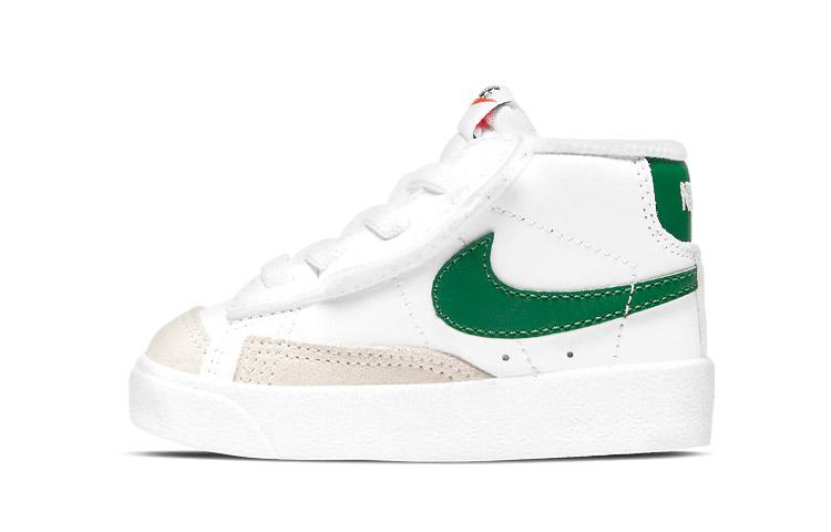 

Nike Blazer Mid 77 Vintage Abrasion Resistant Abrasion Resistant Mid top Skateboard Shoes White Green DA4088-115 23.5