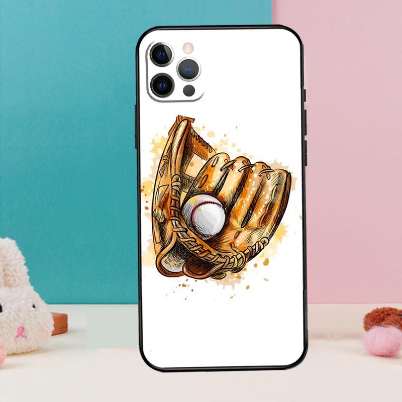 Baseball Phone Case For iPhone 17 Air 16 15 14 13 12 11 Pro Max 12 13 mini 15 16 Plus 16e Cover Coque